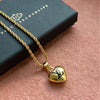 Authentic Louis Vuitton  Black Heart Charm- Reworked Necklace