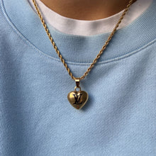 Load image into Gallery viewer, Authentic Louis Vuitton  Black Heart Charm- Reworked Necklace
