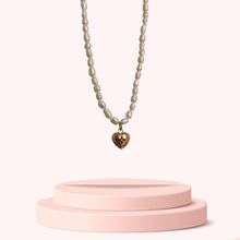 Load image into Gallery viewer, Authentic Louis Vuitton Pendant Coeur -Reworked Pearls Necklace