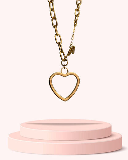 Authentic Louis Vuitton Big Coeur Charm- Reworked Choker