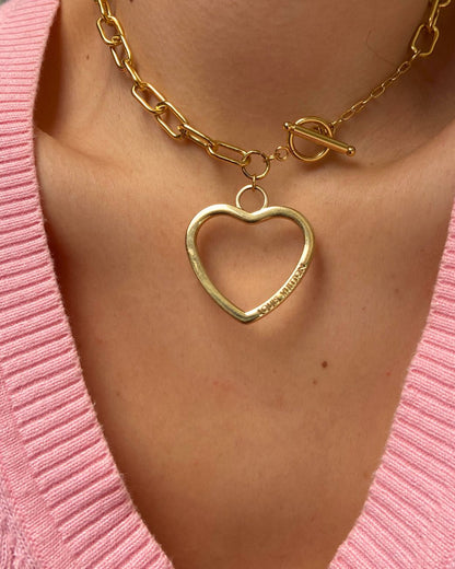 Authentic Louis Vuitton Big Coeur Charm- Reworked Choker