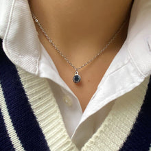 Load image into Gallery viewer, Authentic Louis Vuitton Mini Blue Pendant - Reworked Necklace