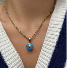 Load image into Gallery viewer, Authentic Louis Vuitton Blue Pendant- Necklace Pastilles Pendant