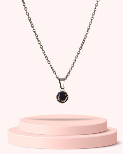 Authentic Louis Vuitton Blue Mini Pendant - Reworked Necklace
