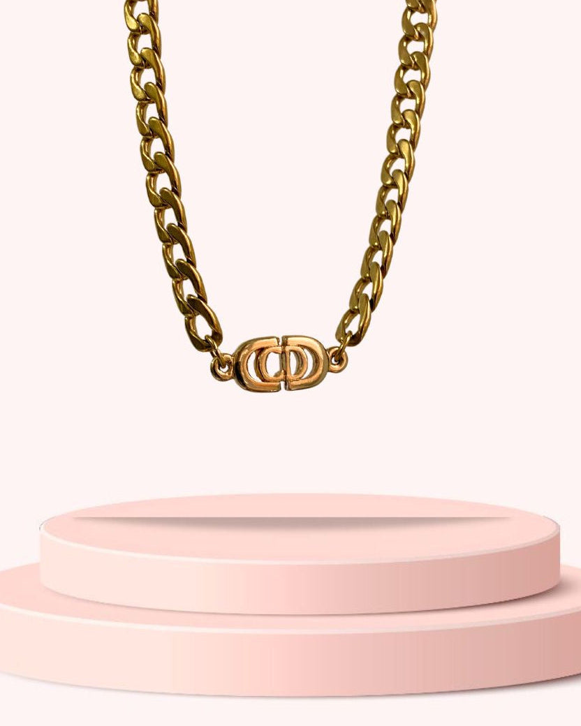 Authentic Dior Pendant- Reworked Choker