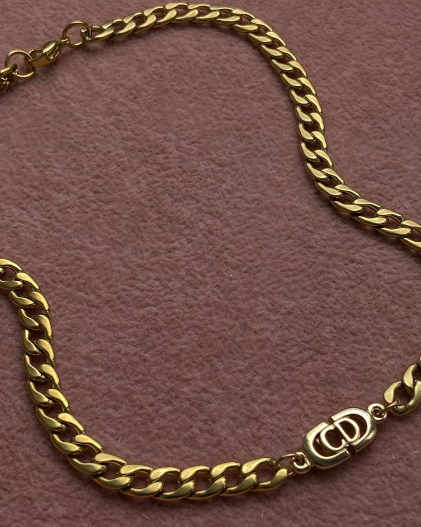 Authentic Dior Pendant- Reworked Choker