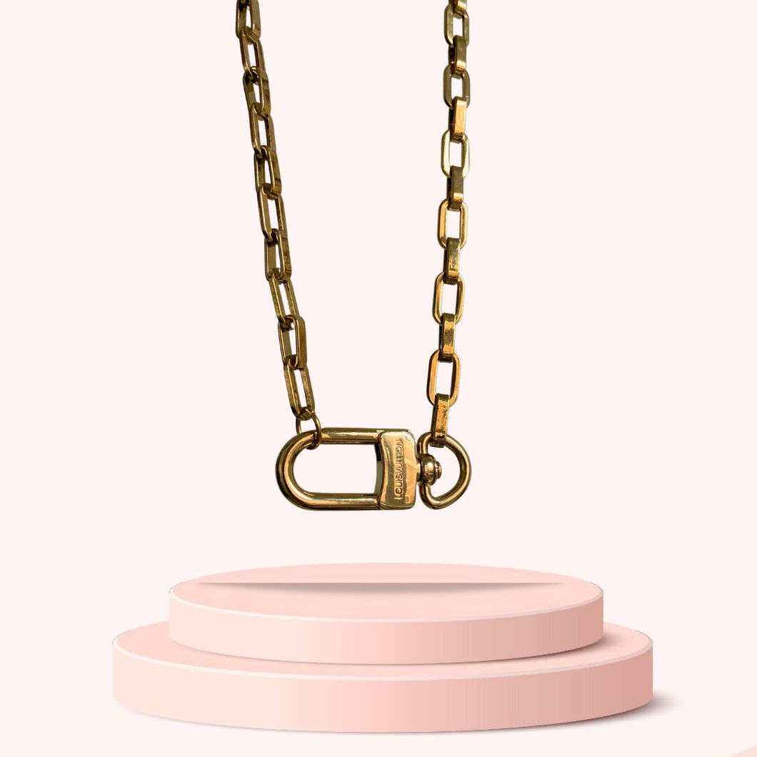 Authentic Louis Vuitton Clasp- Reworked Necklace