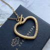 Authentic Louis Vuitton Big Coeur Charm- Reworked Necklace