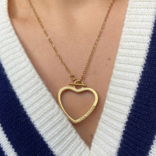 Load image into Gallery viewer, Authentic Louis Vuitton Big Coeur Charm- Reworked Necklace