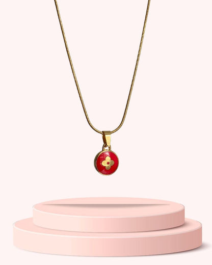 Authentic Louis Vuitton Pendant Pastilles Roses- Reworked Necklace