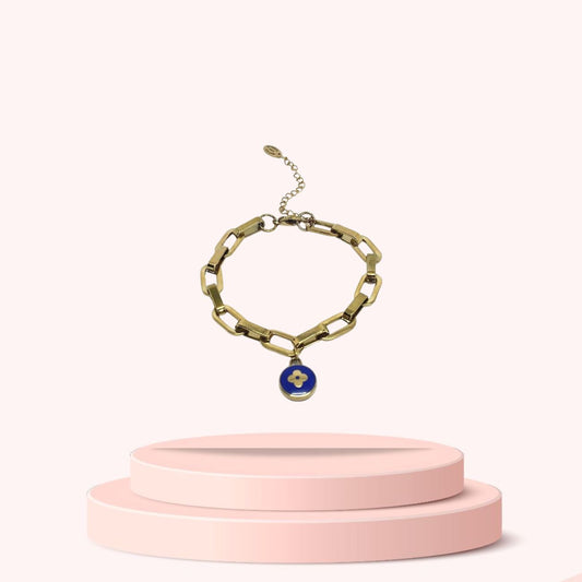 Authentic Louis Vuitton Blue Pendant- Bracelet