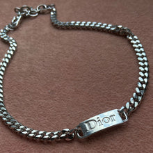 Load image into Gallery viewer, Authentic Dior Silver Plaque pendant - Reworked Choker