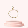 Authentic CD mini Oval Dior pendant- Reworked Bracelet