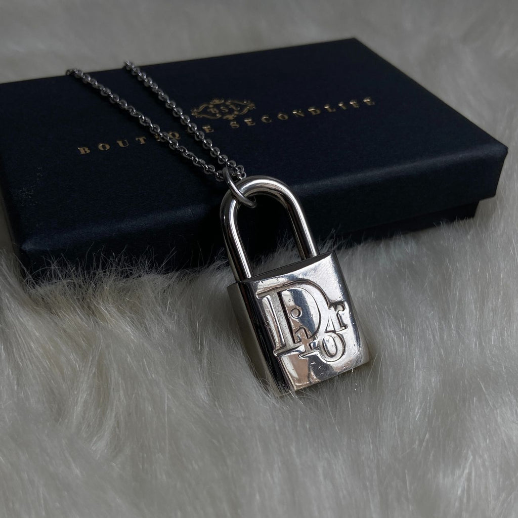 Authentic Christian Dior Padlock - Reworked Necklace