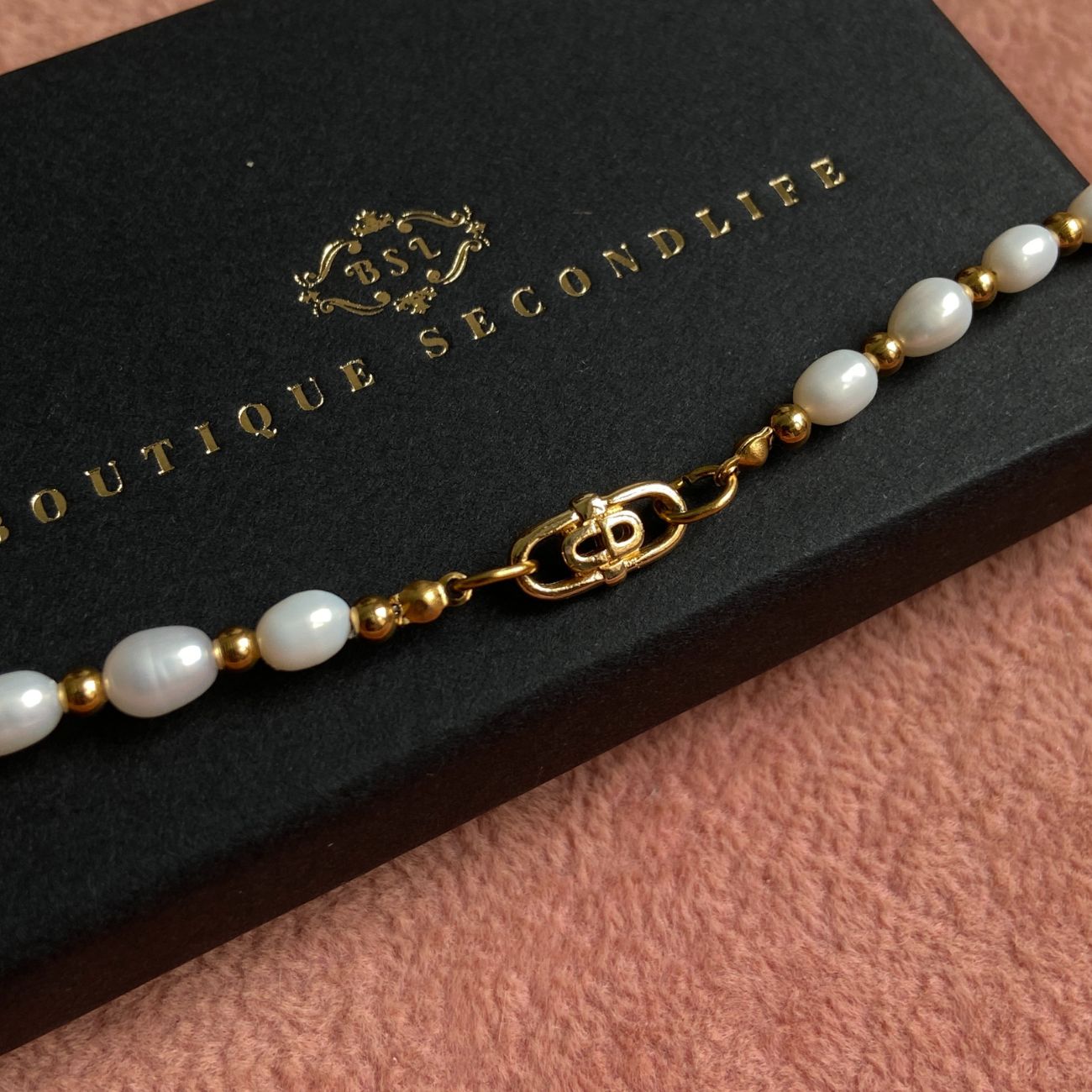 Authentic CD mini Oval Dior pendant- Reworked Choker