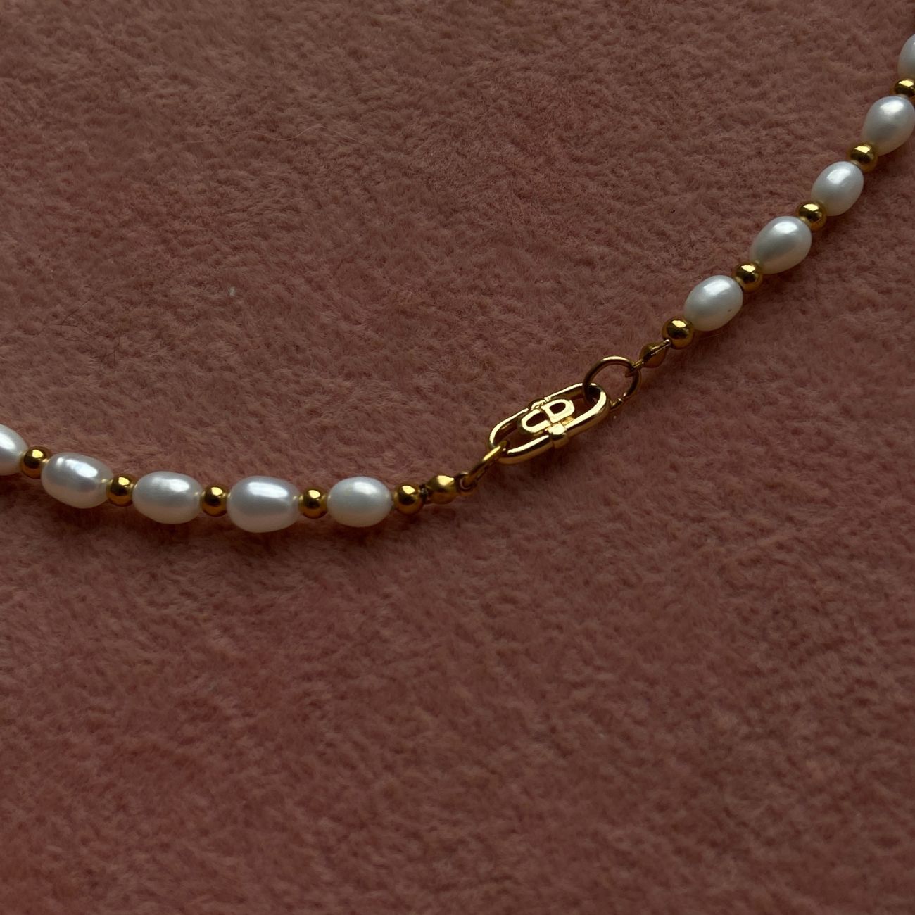 Authentic CD mini Oval Dior pendant- Reworked Choker