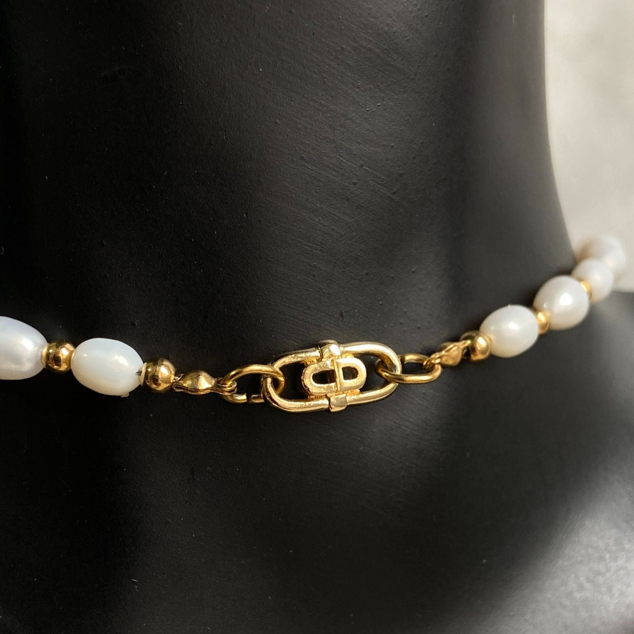 Authentic CD mini Oval Dior pendant- Reworked Choker