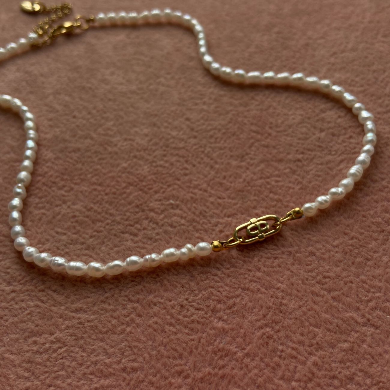 Authentic CD mini Oval Dior pendant- Reworked Choker