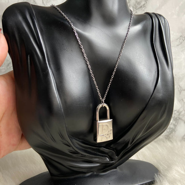 Authentic Christian Dior Padlock - Reworked Necklace