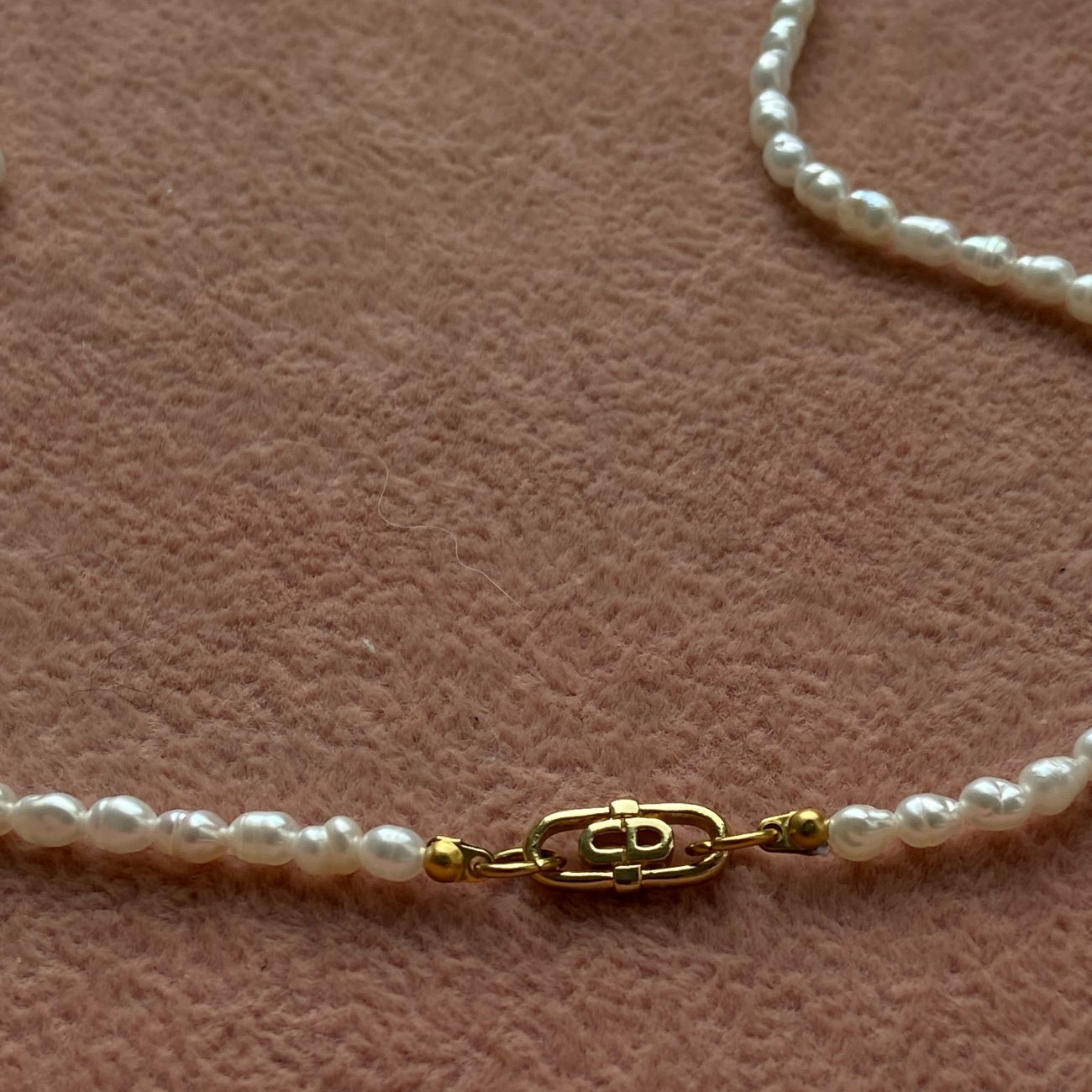 Authentic CD mini Oval Dior pendant- Reworked Choker