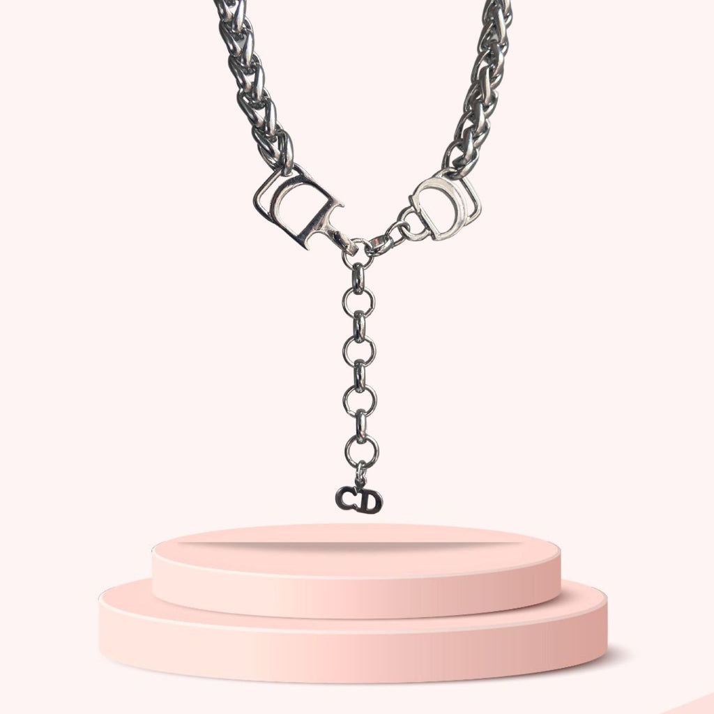 Authentic Dior CD clasp Pendant- Reworked Choker