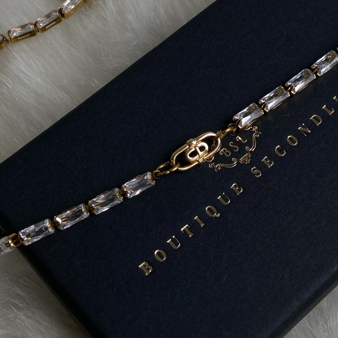 Authentic CD mini Oval Dior pendant- Reworked Choker