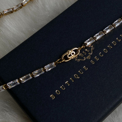 Authentic CD mini Oval Dior pendant- Reworked Choker