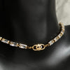 Authentic CD mini Oval Dior pendant- Reworked Choker