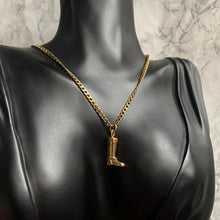 Load image into Gallery viewer, Authentic Gucci Pendant Cowboy Boot Repurposed Necklace