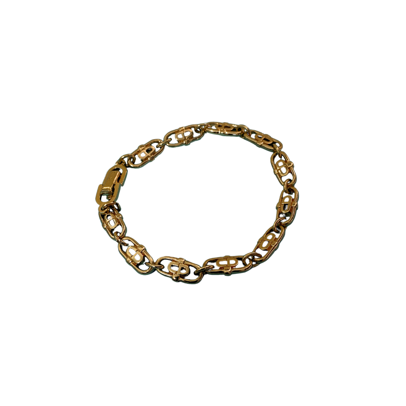 Authentic CD mini Oval Dior pendant- Reworked Bracelet