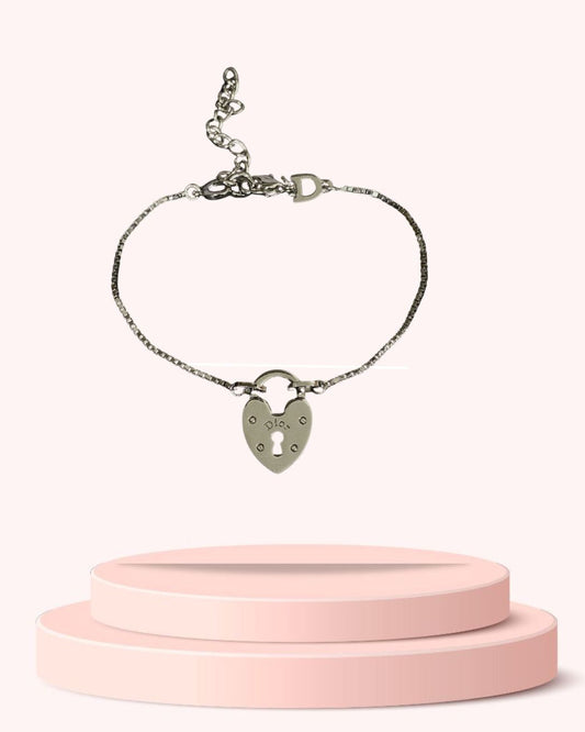 Authentic Dior Pendant Heart - Reworked Bracelet