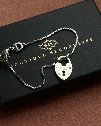 Authentic Dior Pendant Heart - Reworked Bracelet