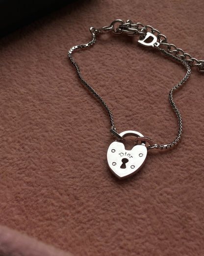 Authentic Dior Pendant Heart - Reworked Bracelet