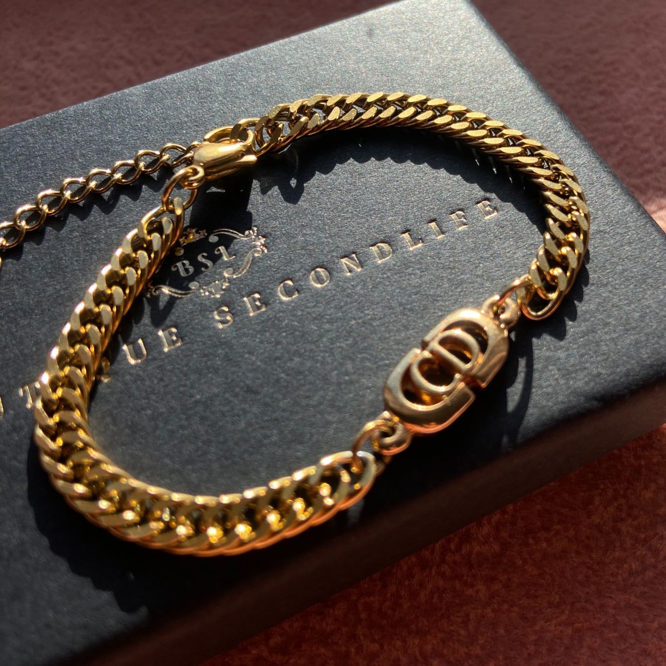 Authentic CD Dior pendant- Reworked Bracelet