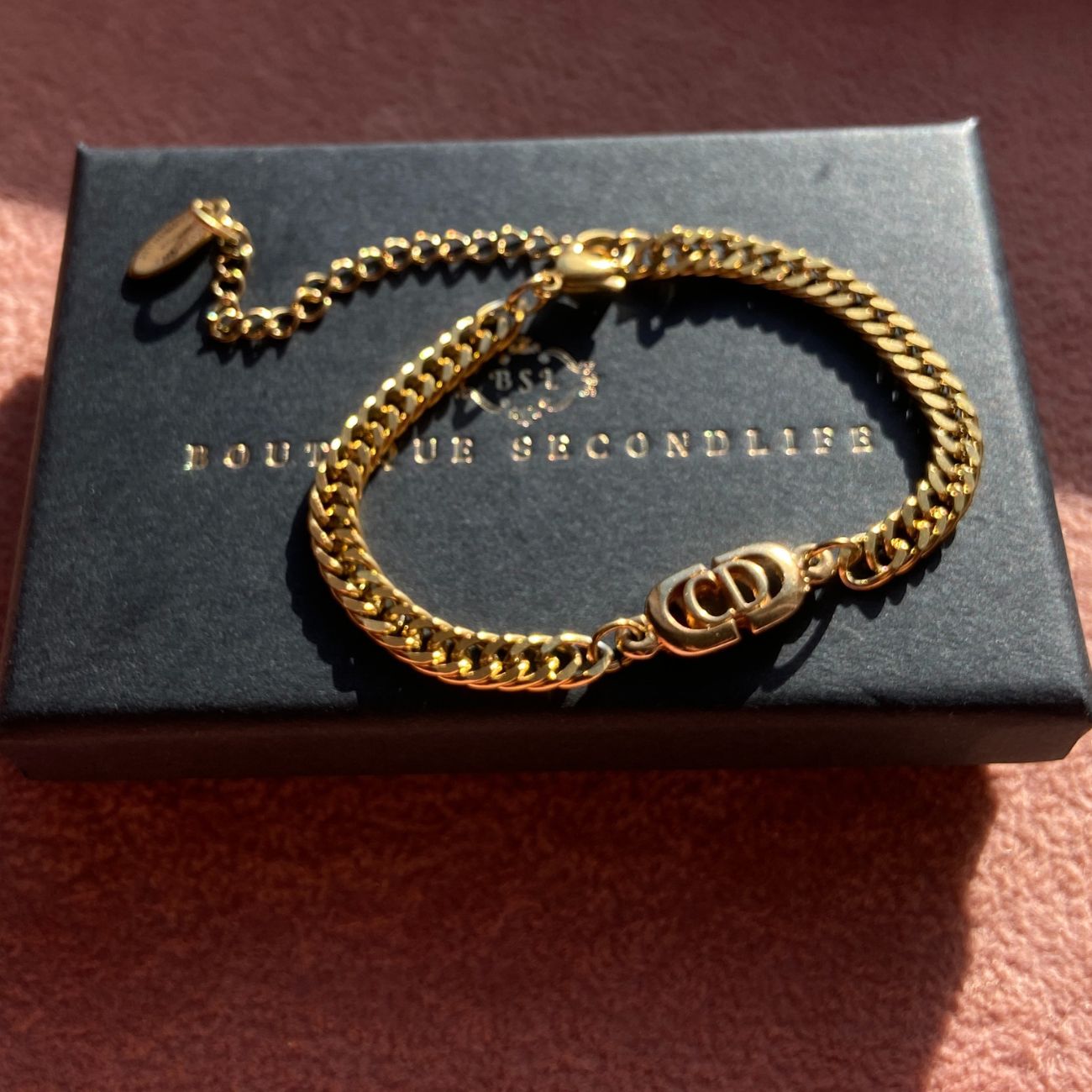 Authentic CD Dior pendant- Reworked Bracelet