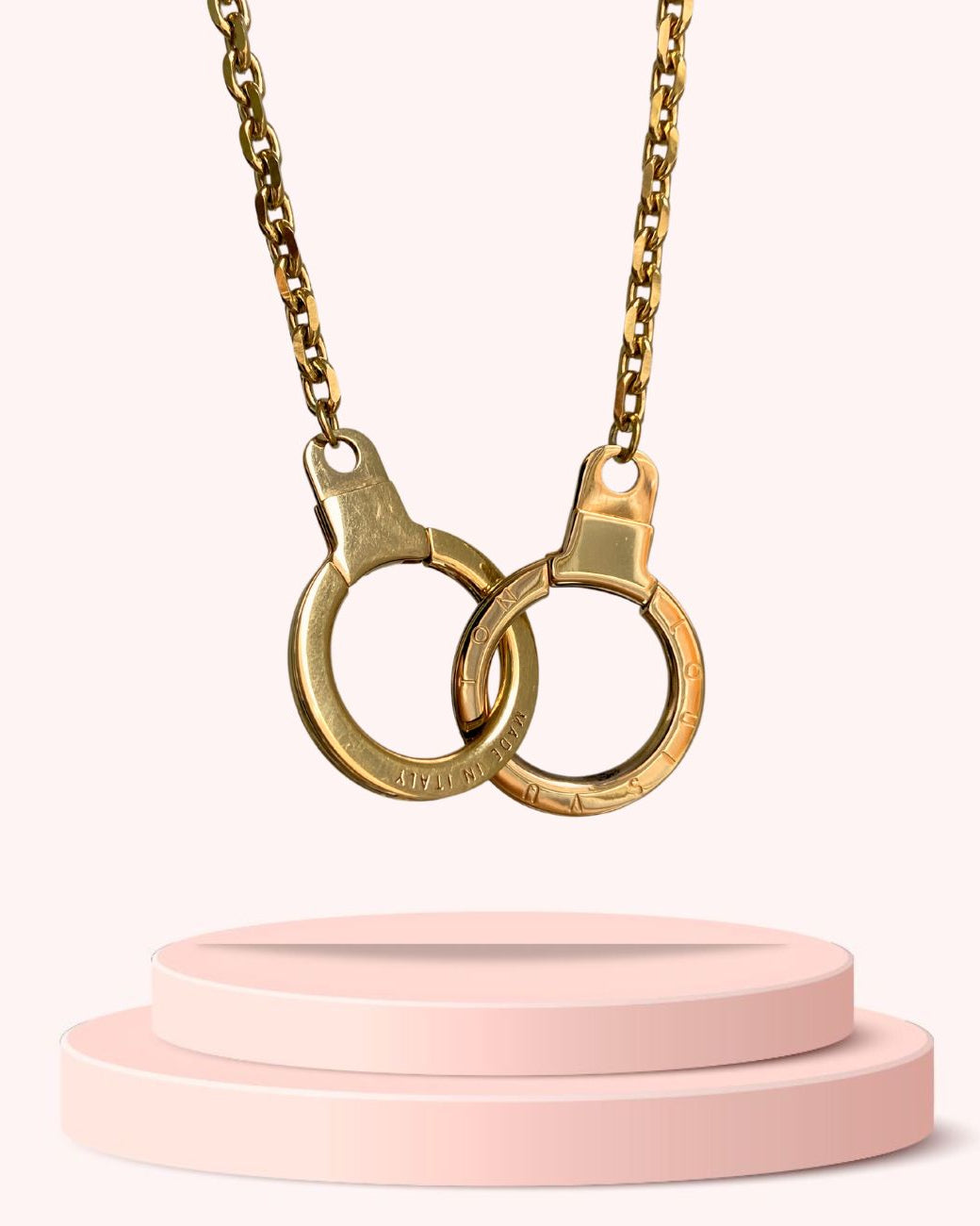 Authentic Louis Vuitton Double Clasp- Reworked Necklace