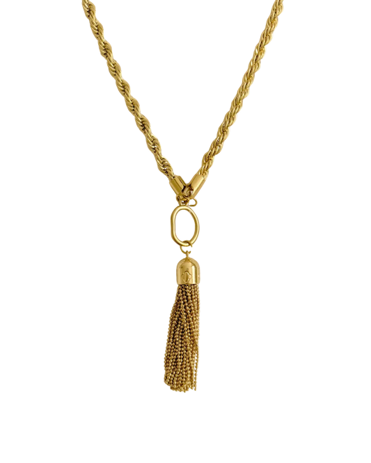 The Éternelle Tassel Reworked Necklace