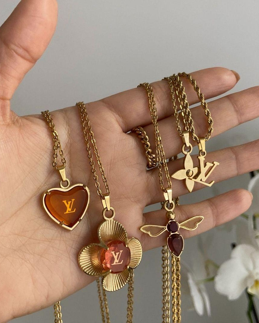 Authentic Louis Vuitton Pendant Logo Reworked Pendant