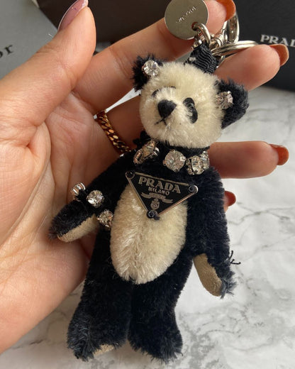 Authentic Prada tag - Repurposed Rhinestone Bracelet