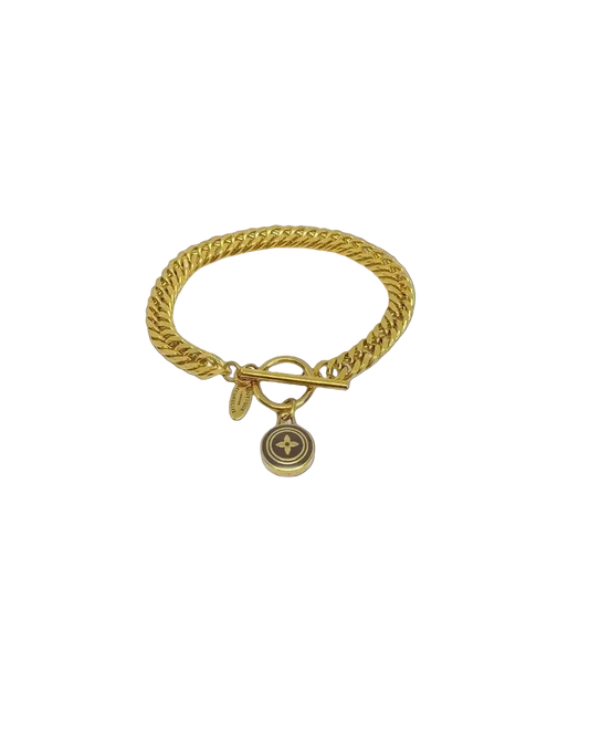 Authentic Louis Vuitton Pendant - Repurposed Bracelet
