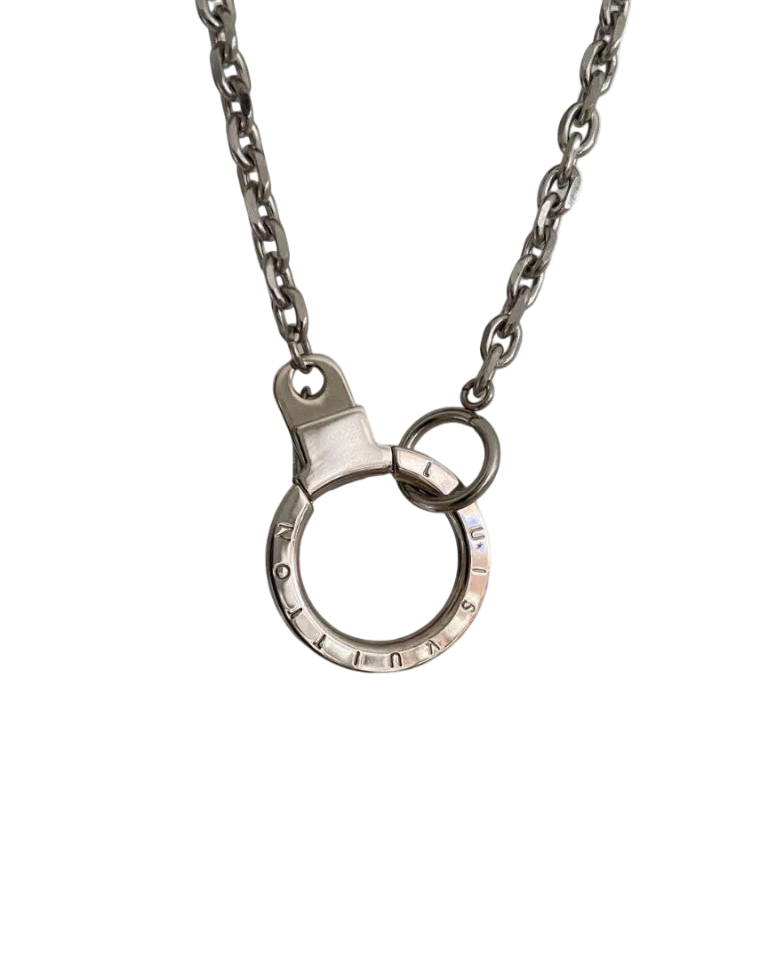 Authentic Louis Vuitton Round Clasp- Reworked Necklace