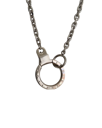 Authentic Louis Vuitton Round Clasp- Reworked Necklace