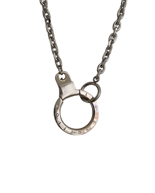 Authentic Louis Vuitton Round Clasp- Reworked Necklace