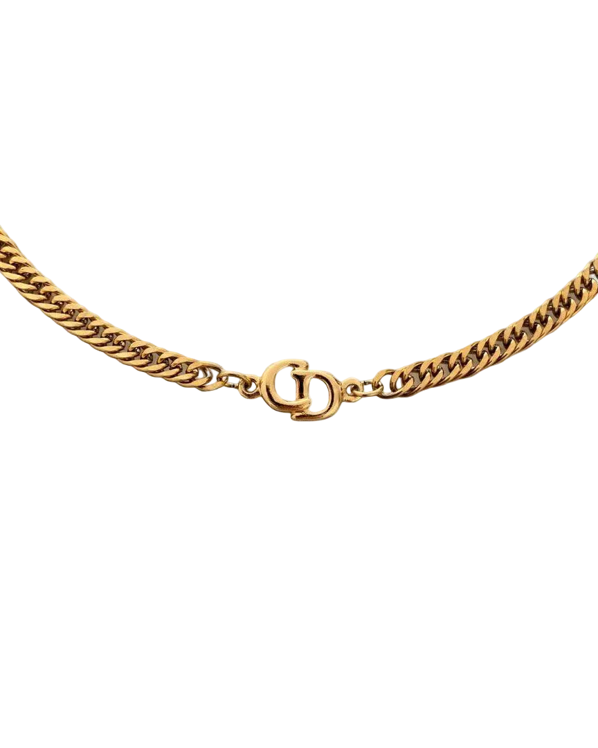 Authentic Dior CD Pendant- Reworked Choker