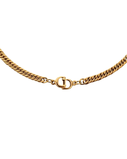 Authentic Dior CD Pendant- Reworked Choker