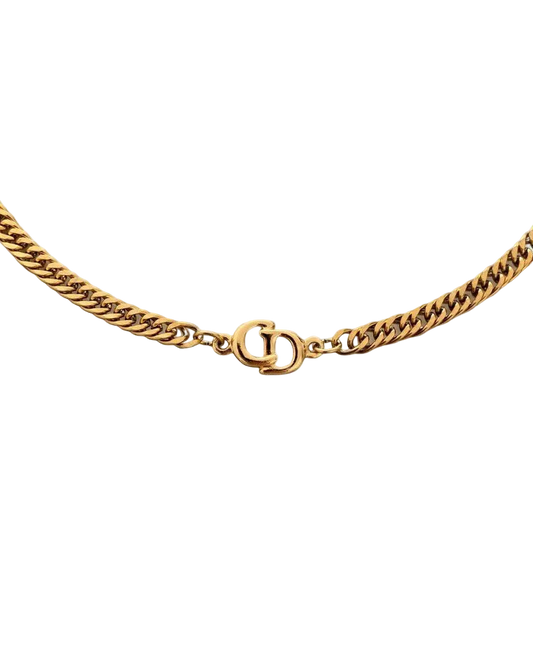 Authentic Dior CD Pendant- Reworked Choker