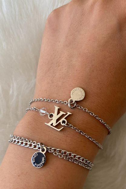 Authentic Louis Vuitton Mini Pendant - Reworked Bracelet