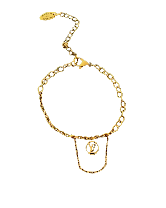 Authentic Louis Vuitton Blooming Pendant Reworked Bracelet
