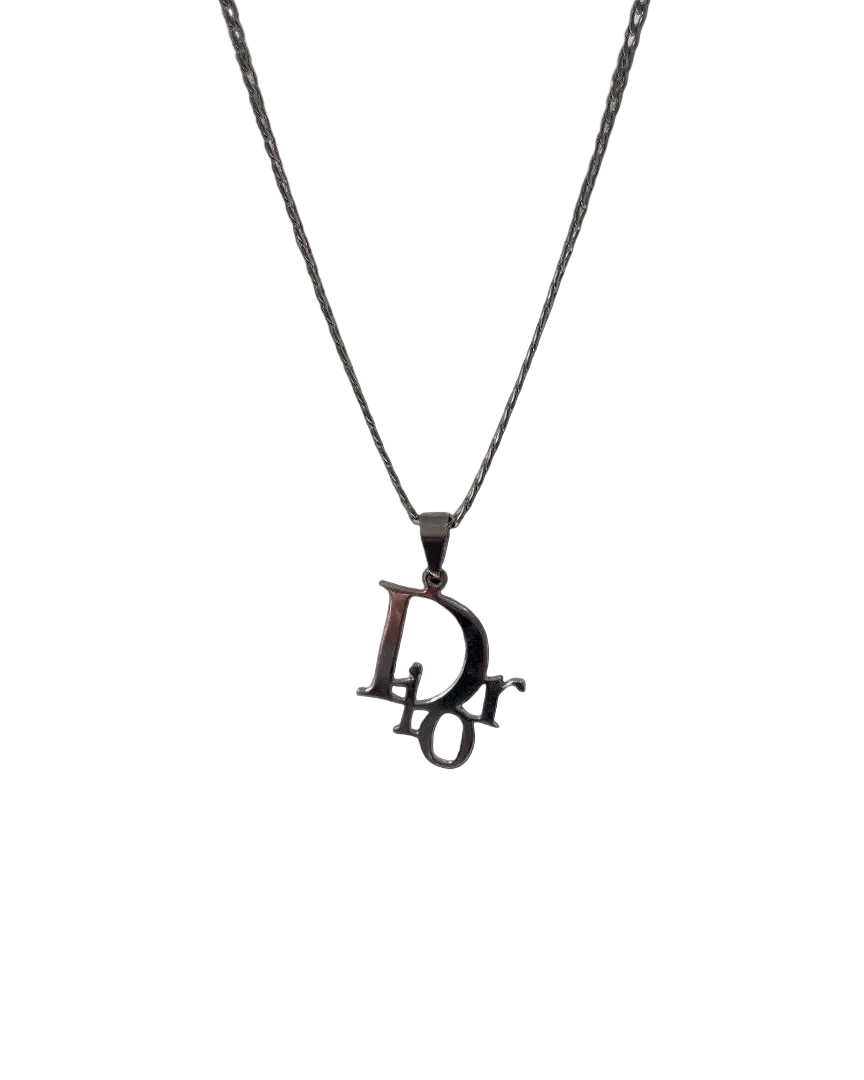 Authentic Dior Galliano Logo Pendant- Reworked Necklace