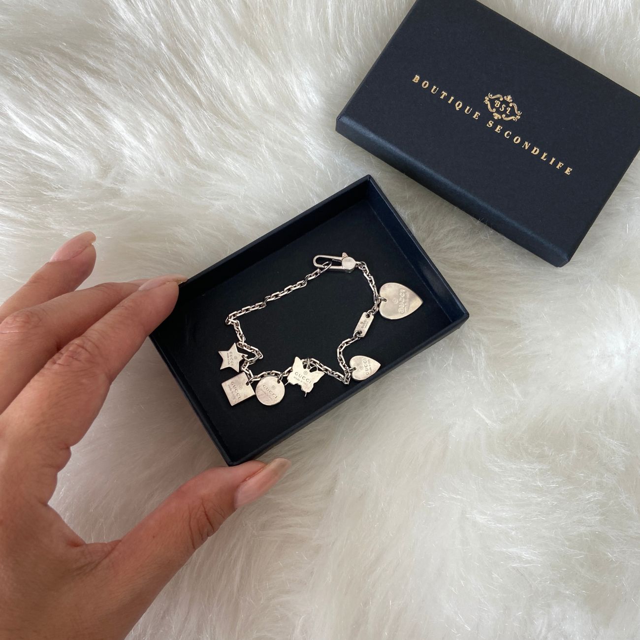 Authentic Gucci Pendant Start Repurposed Necklace